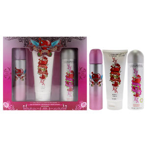 Cuba Heartbreaker Cuba 3 Pc 3.3oz EDP Spray, 6.7oz Body Spray, 6.6oz Body Lotion